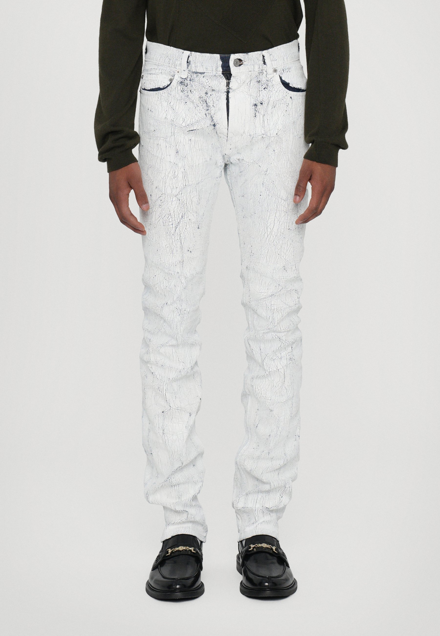 MM6 Maison Margiela PANTS 5 POCKETS - Straight leg jeans - white