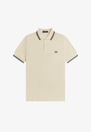 Fred Perry, THE TWIN TIPPED FRED PERRY SHIRT - Πόλο - oatmeal / black
