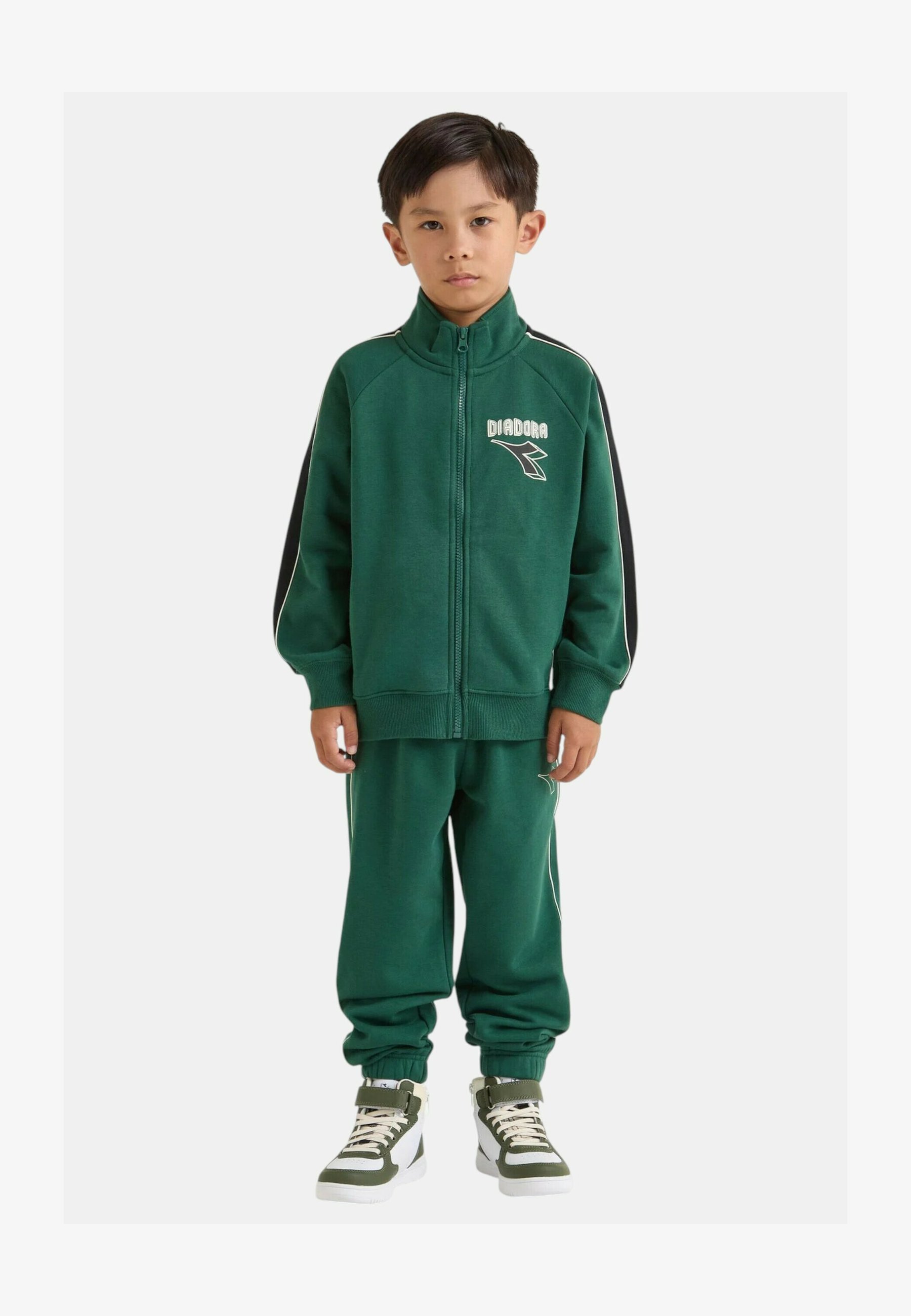 DeFacto B7772A8 Maglia Tuta Bambino - Colore Verde Scuro, 63% Cotone 37% Poliestere, Chiusura Con Tirante