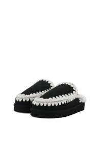 Mou ESKIMO STITCHING BKWHI - Ciabattine - nero