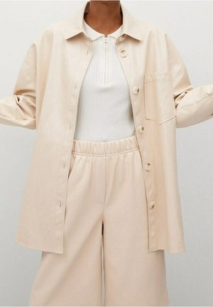 Veste en similicuir - off-white