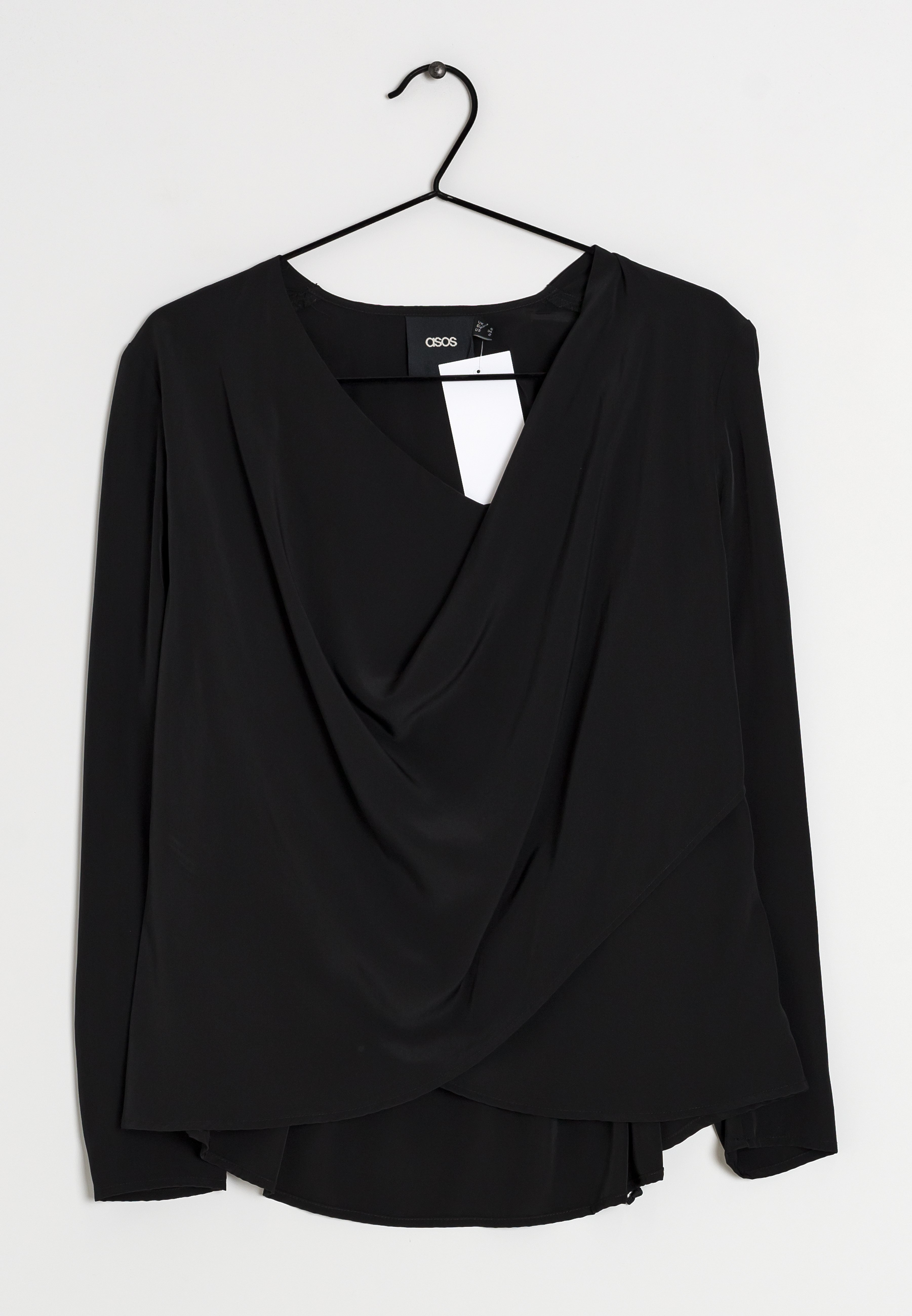 asos black blouse