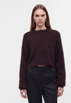 Gestuz, DEBBIE SHORT PULLOVER - Пуловер - plum melange