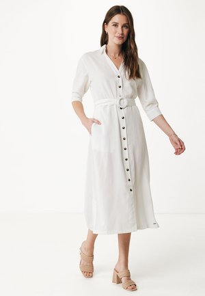 BELTED - Shirt dress - off white