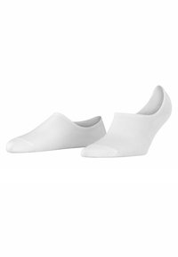 Weiße Knöchelsocken aus weichem Stoff, mit einem knöchelhohen Design und einer glatten Textur, ausgestattet mit verstärkten Zehenbereichen für Langlebigkeit.