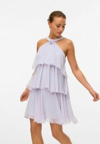 Vero Moda - VMFELICIA RUFFLE SHORT - Koktel haljina / svečana haljina - purple heather Minijatura 1