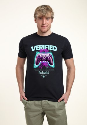 MATT KEELING VERIFIED GAMER - Print T-shirt - navy blue