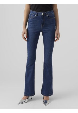 Bootcut jeans - dark-blue denim