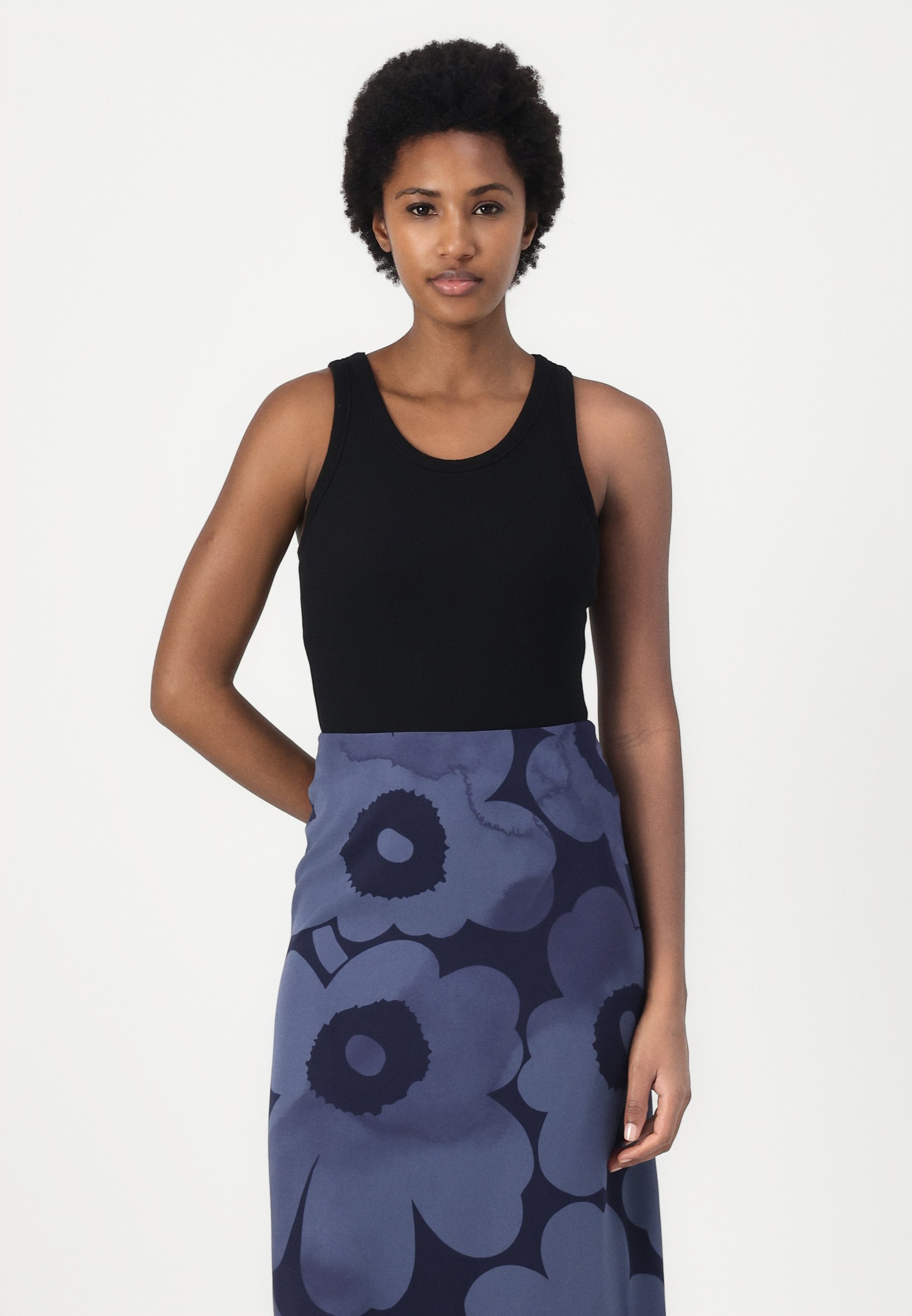 Marimekko KORKEAT AKVARELLI UNIKKO - Maxi skirt - dark blue