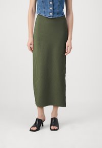 ONLY - ONLKINO MIDI SKIRT - Bleistiftrock - four leaf clover Thumbnail-Bild 1