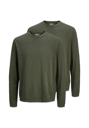2 PACK - Strickpullover - dusty olive