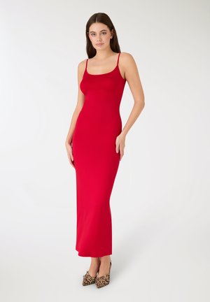 Terranova, TINTA UNITA - Vestito lungo - rosso scuro