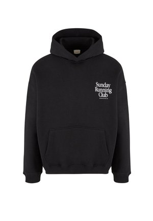 Another Cotton Lab SUNDAY RUNNING CLUB OVERSIZED - Hoodie - black