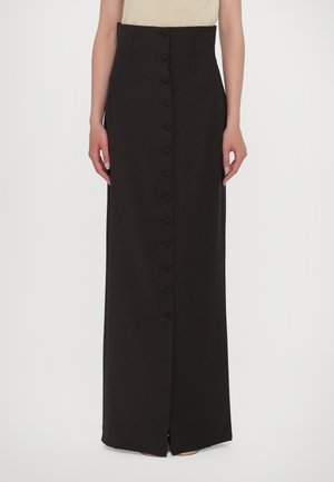 HIGH WAISTED PENCIL SKIRT - Maxiskjørt - dark brown
