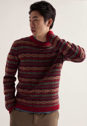 Seasalt Cornwall, SEASALT CORNWALL MEN'S CARRACKS JUMPER - Pullover - red - ewin dark cinnamon