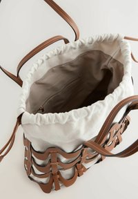 Next WEAVE STRUCTURED - Handbag - tan brown