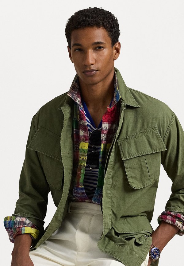 RIPSTOP UTILITY OVERSHIRT - Summer jacket - olive3