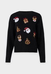 JDYSANTA X MAS O NECK - Strikkegenser - black
