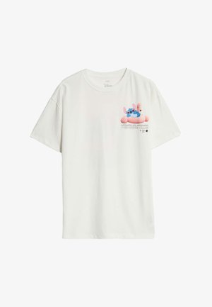 Marks & Spencer FLAMINGO STITCH GRAPHIC - T-shirts print - ivory