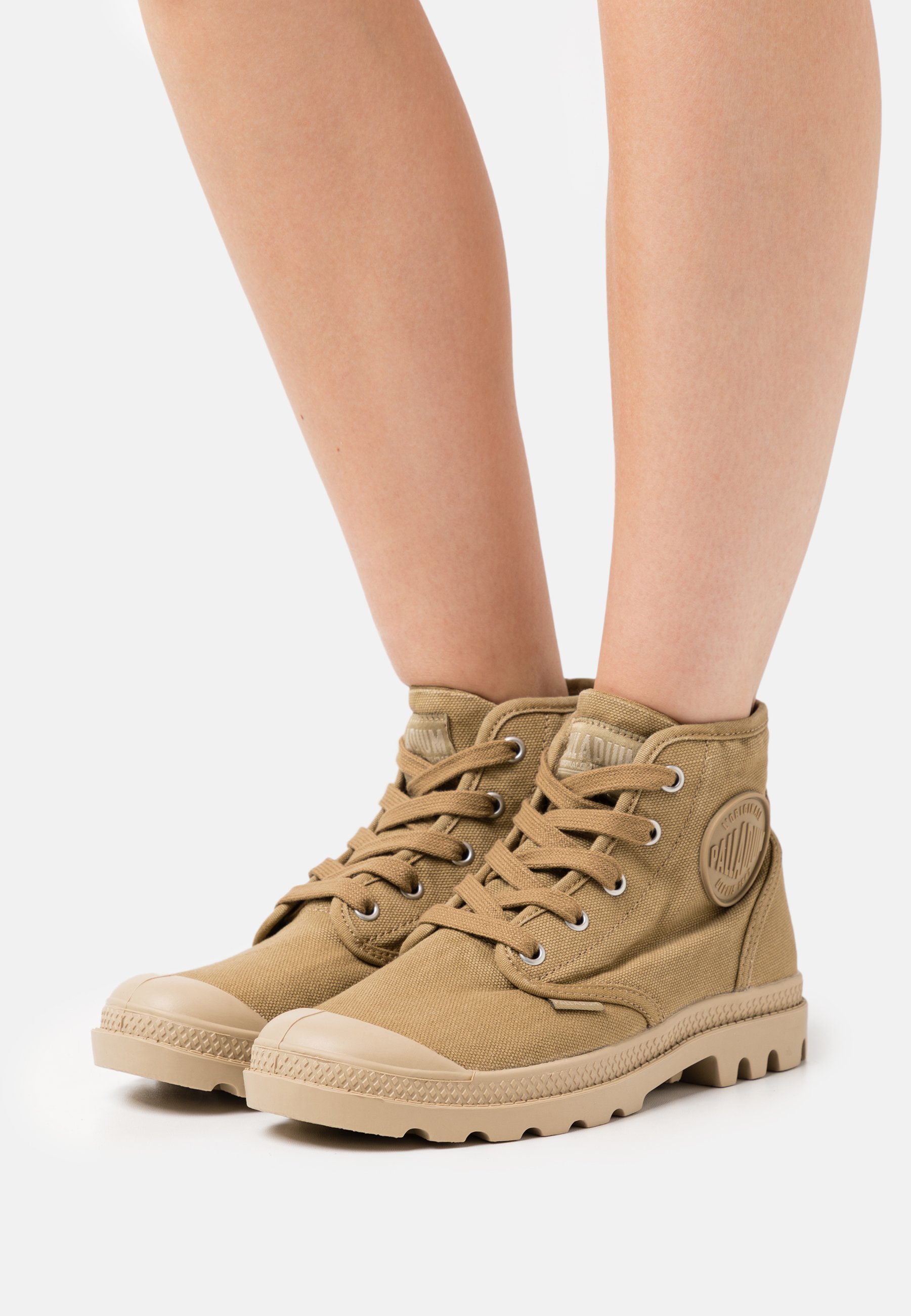 Palladium VEGAN PAMPA - Sneakers hoog - olive/ginger/olijfgroen - Zalando.nl