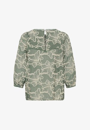Cream, CRTORLI BLOUSE - Blusa - mulled basil