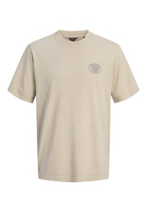 Jack & Jones PREMIUM, BLUFELIX TEE - Basic T-shirt - humus