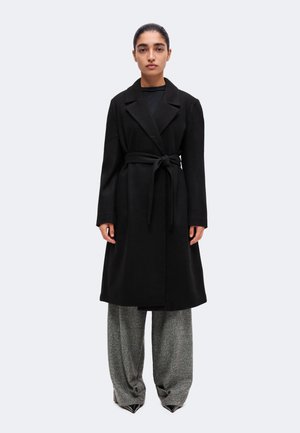 ONLY, ONLALVILDA WRAP COAT  - Класическо палто - black 1