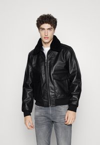 Schott Giacca di pelle - black