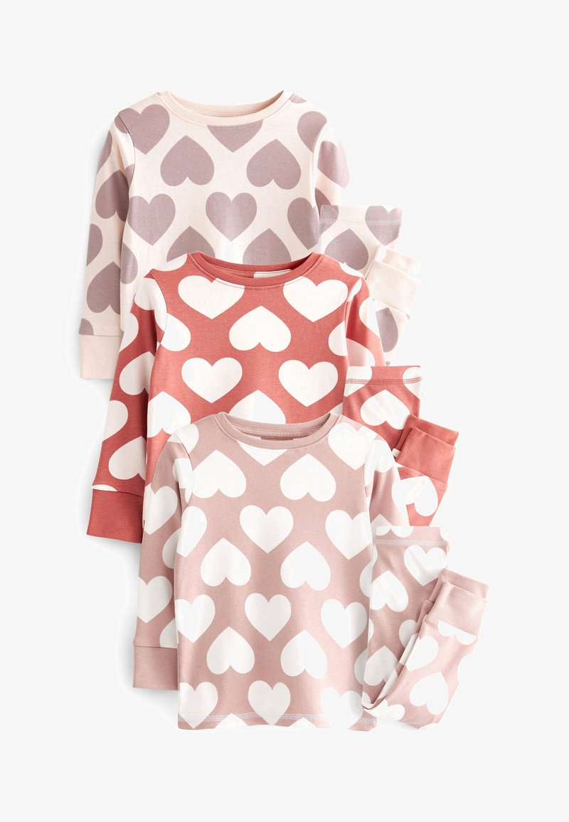 Next HEART PYJAMAS 3 PACK SET - Pyjama - brown cream/marron - ZALANDO.CH