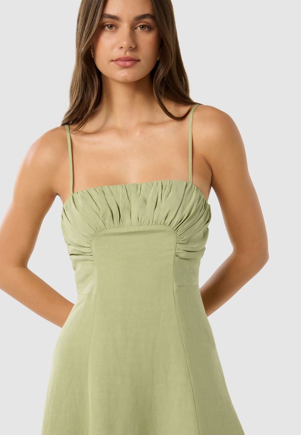 CAMILLA STRAPPY RUCHED - Cocktail dress / Party dress - pistachio3