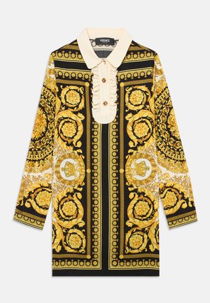 Versace DRESS GIAVANESE BAROCCO KIDS - Tričkové šaty - black/gold coloured/white
