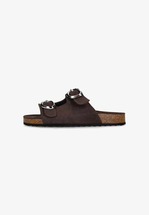 sacha, BRAUNE VELOURSLEDER-SANDALEN - Mules - brown