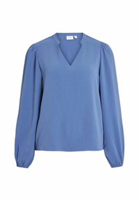 VIRELLA V-NECK   - Bluse - bijou blue