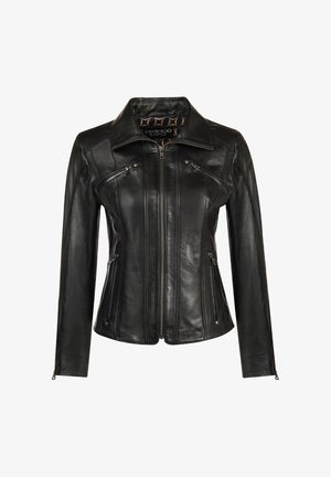Derimod, DERIMOD LEATHER JACKET JANET LEATHER JACKET - Chaqueta de cuero - black