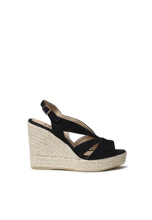 NAOMI-A - Sandaler m/ kilehæl - black