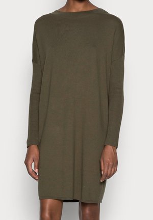 Strickkleid - khaki