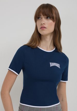 Calliope AVEC BRODERIE DU COLLÈGE - T-shirt con stampa - bleu