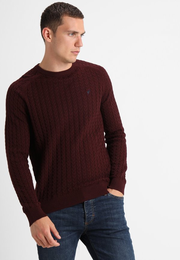 Jumper - mottled bordeaux