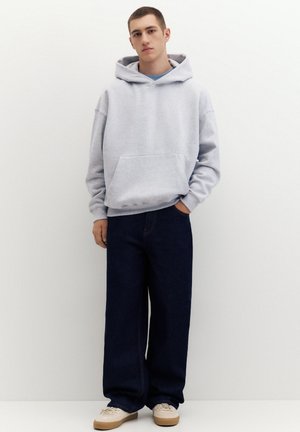 PULL&BEAR, BOXY FIT - HOODIE - Pulover s kapuco - pale marl