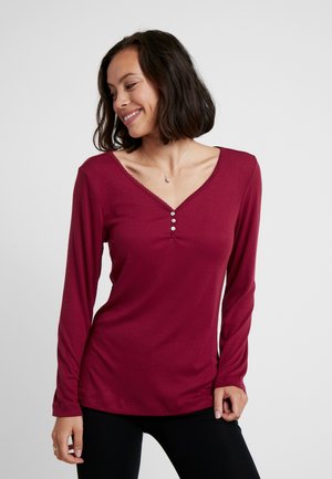 s.Oliver PLAYFUL DREAMS - Nachtwäsche Shirt - bordeaux