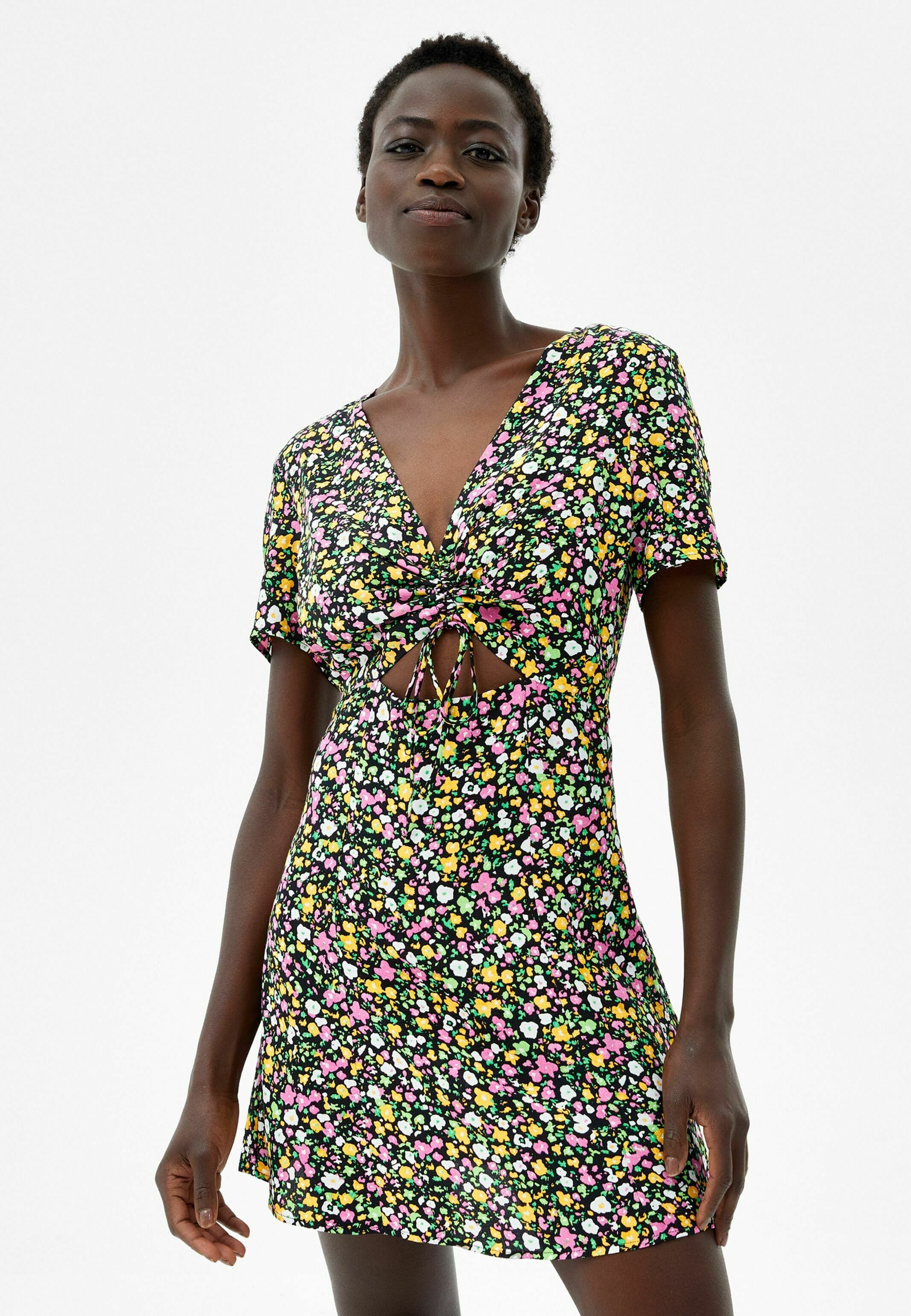 Bershka CUT-OUT MINI DRESS - Day dress 