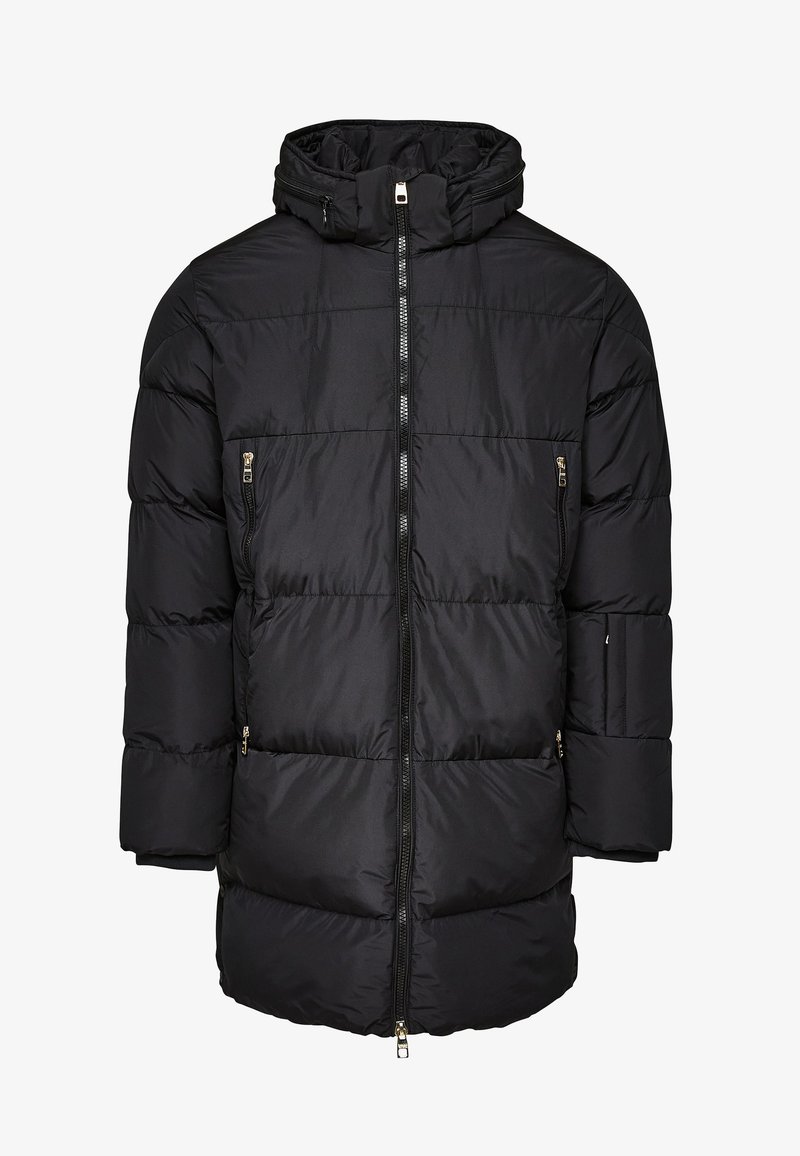 Glorious Gangsta MASSIMO LONG PUFFER JACKET - Χειμωνιάτικο παλτό - jet black