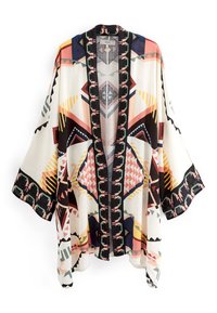 Next AZTEC PRINT LONGLINE KIMONO - Poncho - monochrome