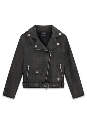 Imitatieleren jas - schwarz