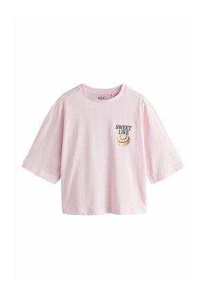 FIT - ELBOW LENGTH  - Tričko s potlačou - pink cinnamon roll graphic