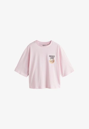 Next FIT - ELBOW LENGTH - Apdrukāts T-krekls - pink cinnamon roll graphic