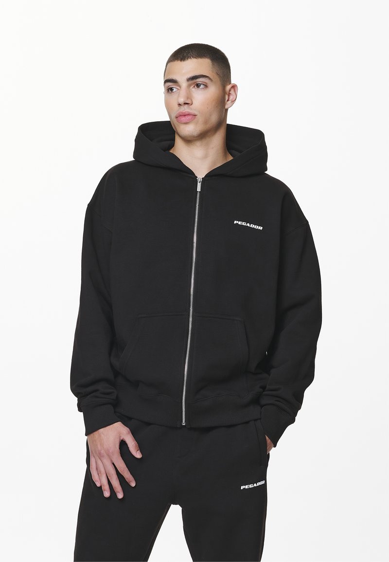 Pegador COLNE LOGO JACKET - Sweatjacke - black/schwarz - Zalando.ch