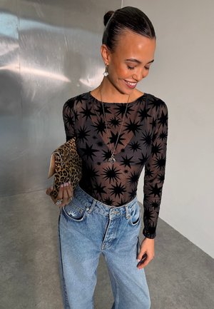 Never Fully Dressed, T-shirt à manches longues - black