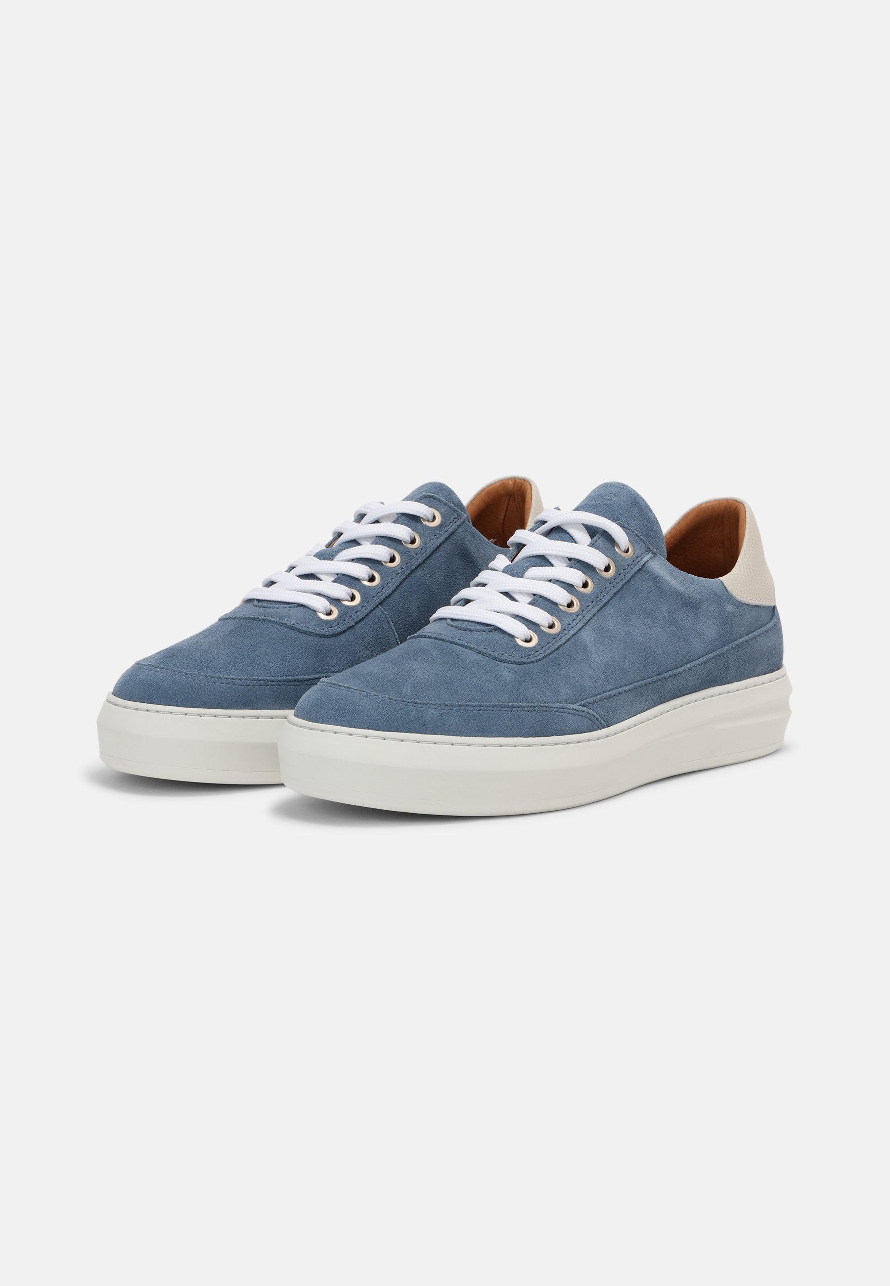 plain blue trainers