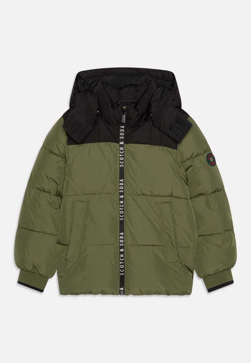 Scotch & Soda WATER REPELLENT HOODED PUFFER - Zimska jakna - military
